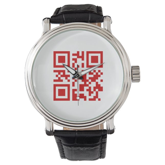 Alles Gute zum neuen Jahr! — QR-Code Armbanduhr (Vorderseite)