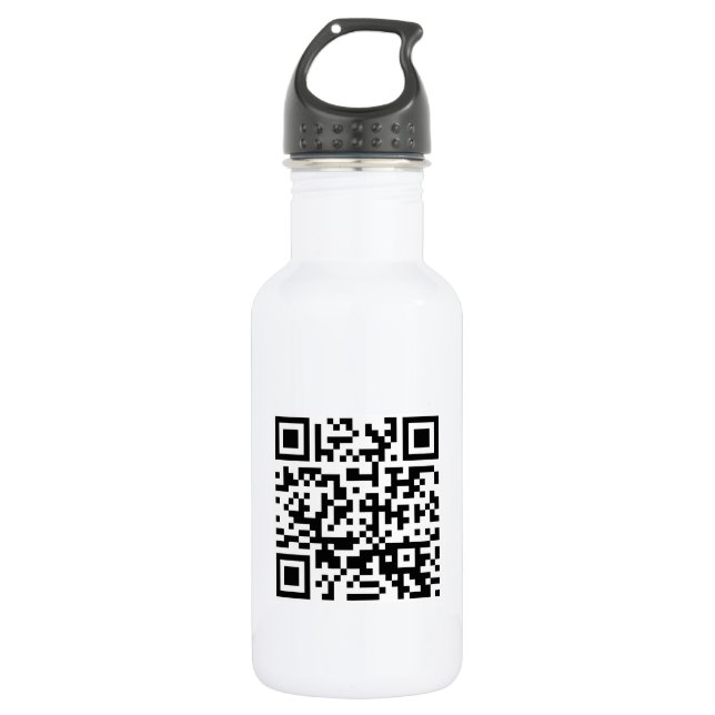 Alles Gute zum neuen Jahr! — QR-Code Edelstahlflasche (Vorderseite)