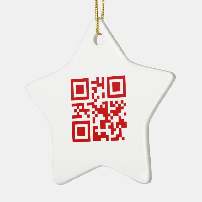 Alles Gute zum neuen Jahr! — QR-Code Keramikornament (Links)