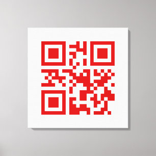 Alles Gute zum neuen Jahr! — QR-Code Leinwanddruck