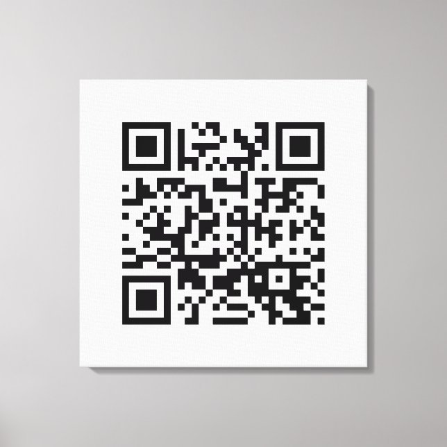Alles Gute zum neuen Jahr! — QR-Code Leinwanddruck (Vorderseite)