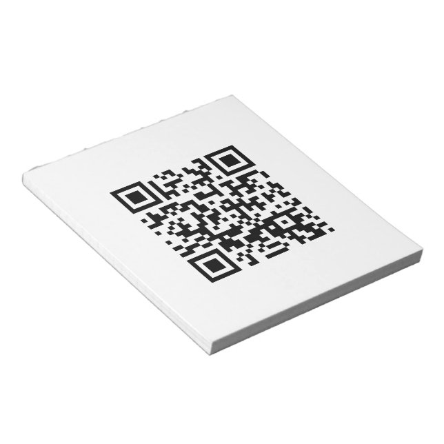 Alles Gute zum neuen Jahr! — QR-Code Notizblock (angewinkelt)