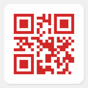 Alles Gute zum neuen Jahr! — QR-Code Quadratischer Aufkleber