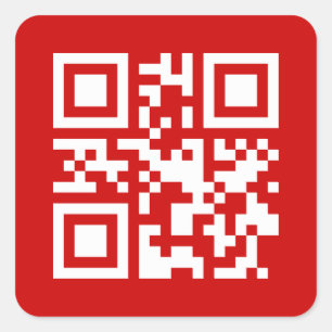 Alles Gute zum neuen Jahr! — QR-Code Quadratischer Aufkleber
