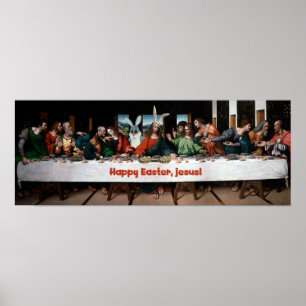 Alles Gute zum Ostern, Jesus! Funny Oaster Poster