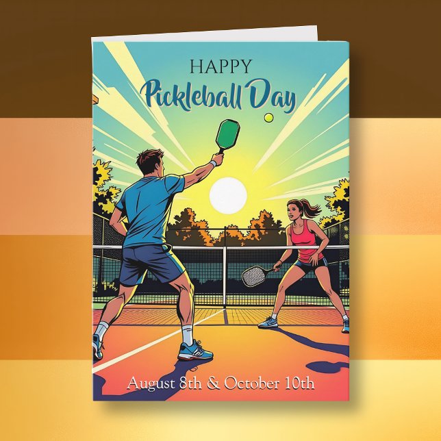 Alles Gute zum Pickleball Day! Fun Daily Holiday Karte (Von Creator hochgeladen)