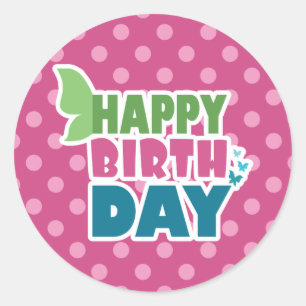Alles Gute zum Runder Aufkleber