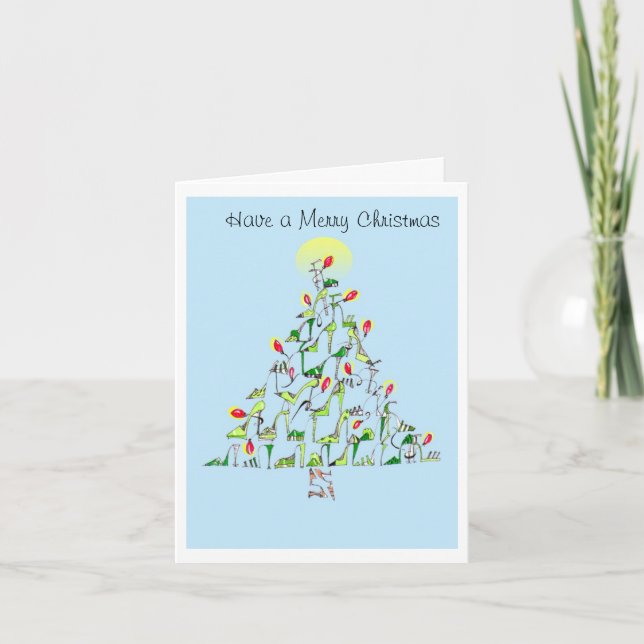 Alles Gute zum Shoe Year! Feiertagskarte (Vorderseite)