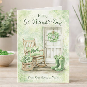 Alles Gute zum St. Patrick's Day Aus unserem Hau Karte