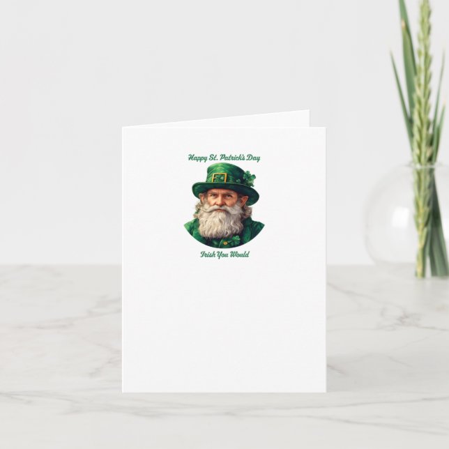 Alles Gute zum St. Patrick's Day.. irish, du würde Karte (Vorderseite)