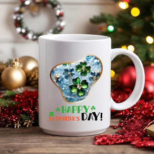 Alles Gute zum St.Patrick's Day! - Irish Sessings Zweifarbige Tasse