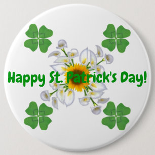 Alles Gute zum St. Patrick's Day ! Klee mit Calla Button