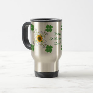 Alles Gute zum St. Patrick's Day ! Klee mit Calla Reisebecher