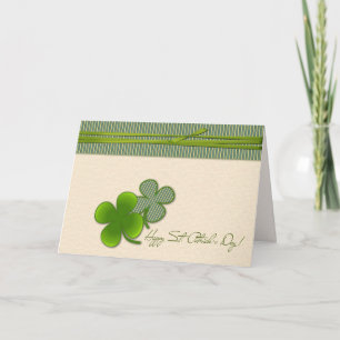 Alles Gute zum St. Patrick's Day. Kleeblatt Karte