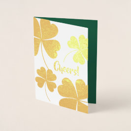 Alles Gute zum St. Patrick's Day. Little Fairy Iri Folienkarte