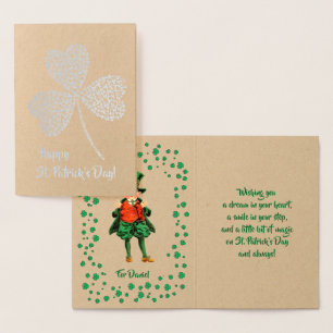 Alles Gute zum St. Patrick's Day. Little Irish Boy Folienkarte
