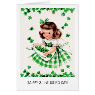 Alles Gute zum St. Patrick's Day. Little Irish Gir