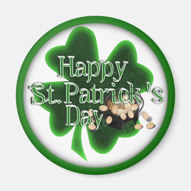 Alles Gute zum St.Patrick's Day! Magnet (Vorne)