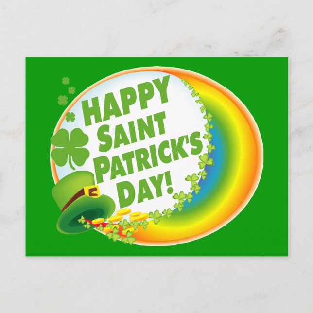 Alles Gute zum St. Patrick's Day! Postkarte (Vorderseite)