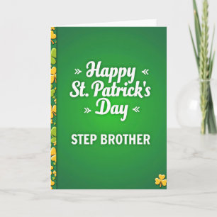 Alles Gute zum St. Patrick's Day, Stiefbruder Kart Karte