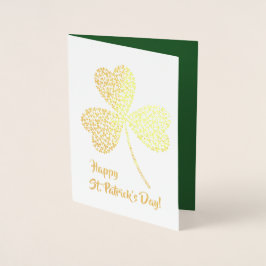 Alles Gute zum St. Patrick's Day. Vintag Little Ir Folienkarte