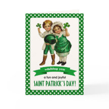 Alles Gute zum St. Patrick's Day. Vintage irische