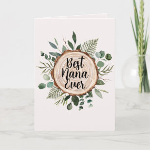 Alles Gute zum Tag der Großeltern Rustikales Holz  Karte