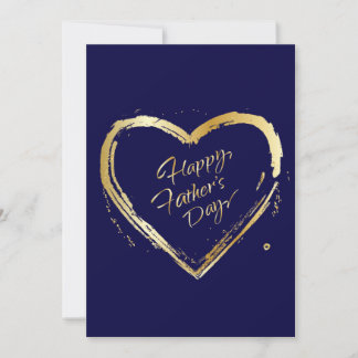 Alles Gute zum Tag des Vaters! Elegante Gold Calli Feiertagskarte