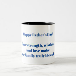 Alles Gute zum Tag des Vaters! Zweifarbige Tasse