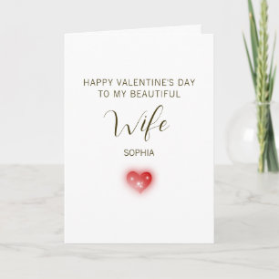 Alles Gute zum Valentinstag an meine schöne Frau Karte
