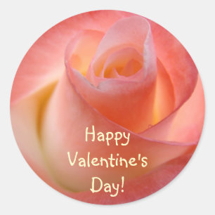 Alles Gute zum Valentinstag! Aufkleber Rosenrosen 