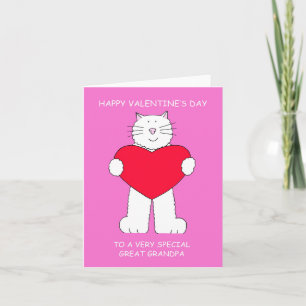 Alles Gute zum Valentinstag bis zum Großvater Karte