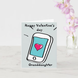 Alles Gute zum Valentinstag Enkelin Karte