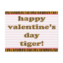 Alles Gute zum Valentinstag Tiger! Streifen und Ti