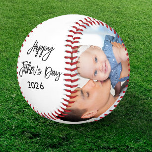 Alles Gute zum Vatertag 2 Photo Brush Script Baseball