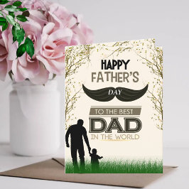 Alles Gute zum Vatertag an den besten Vater der We Feiertagskarte