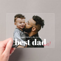Alles Gute zum Vatertag Beste Dad Moderne Grußkart