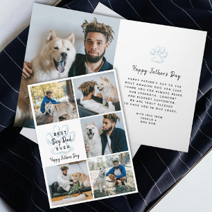 Alles Gute zum Vatertag Bester Hundedaddy Aller Fo Karte