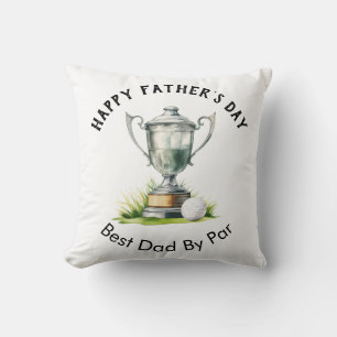 Alles Gute zum Vatertag Bester Papa Par Golf Troph Kissen