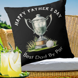Alles Gute zum Vatertag Bester Papa Par Golf Troph Kissen