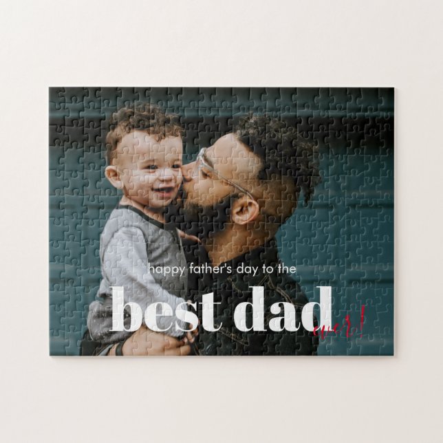 Alles Gute zum Vatertag Bester Vater Puzzle (Horizontal)