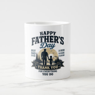 Alles Gute zum Vatertag - Bester Vater überhaupt Jumbo-Tasse