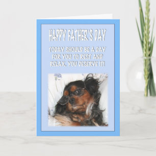 Alles Gute zum Vatertag Cavalier King Charles Span Karte