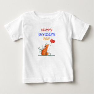 Alles Gute zum Vatertag Füchse Papa Vati Geschenk  Baby T-shirt