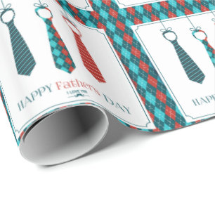 Alles Gute zum Vatertag Geschenkpapier