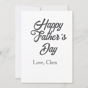 Alles Gute zum Vatertag grauer Name Liebe bester D Einladung