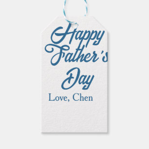 Alles Gute zum Vatertag grauer Name Liebe bester D Geschenkanhänger