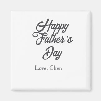 Alles Gute zum Vatertag grauer Name Liebe bester D Magnet
