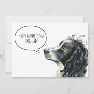 Alles Gute zum Vatertag Hund Papa Springer Spaniel Feiertagskarte
