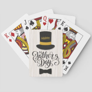 "Alles Gute zum Vatertag" Hut Spielkarten